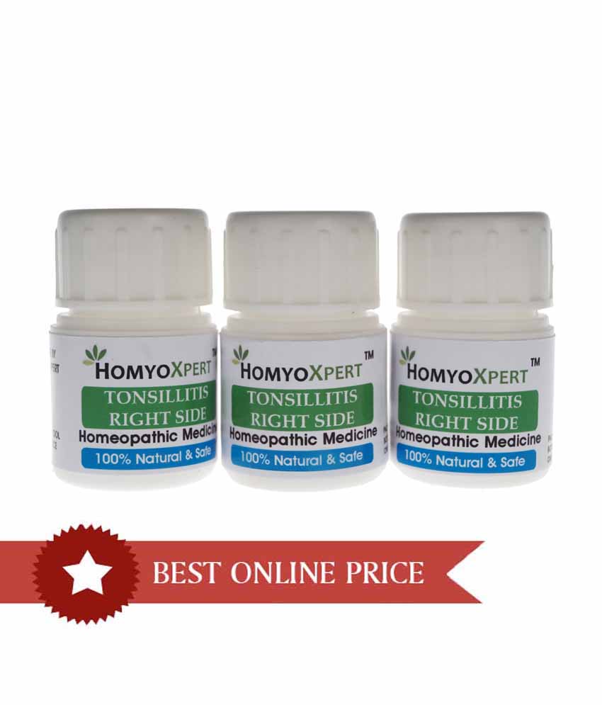 Homyoxpert Tonsillitis Right Side Homeopathic Medicine For One Month