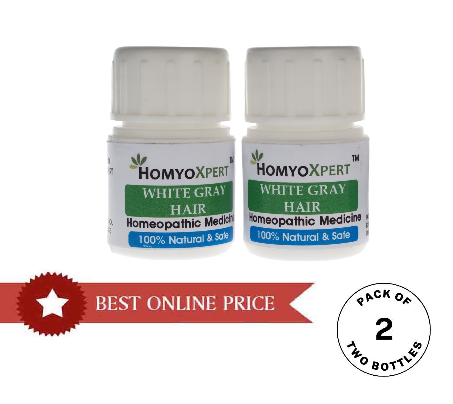 HomyoXpert White, Gray Hair Homeopathic Medicine For One Month – HomyoXpert
